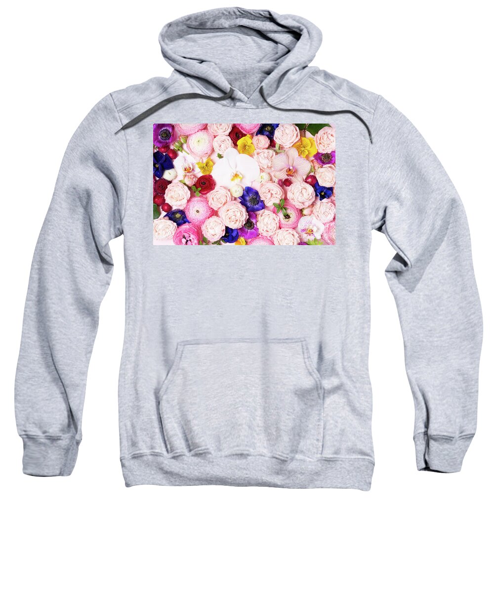 Flowers Sweatshirt featuring the photograph Flower Power by Anastasy Yarmolovich