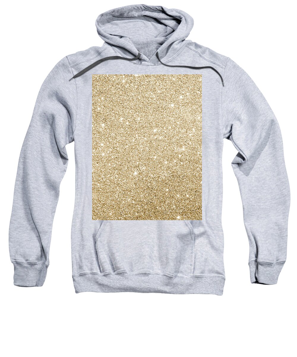 Cute Sweatshirt featuring the photograph Gold glitter by Top Wallpapers
