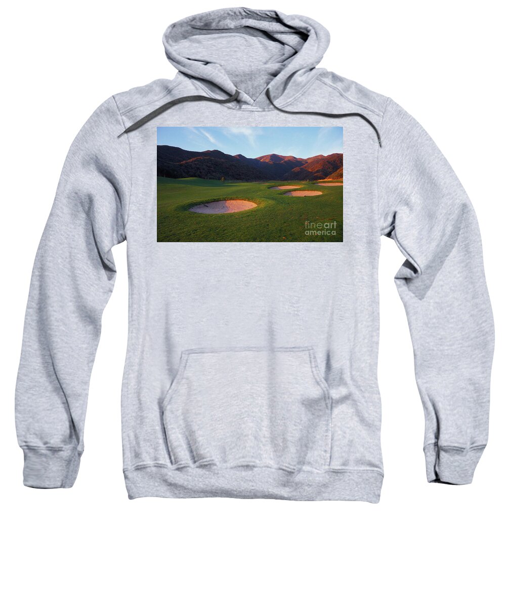 Golf Course Sweatshirt featuring the photograph Golf Sunrise by Terri Brewster