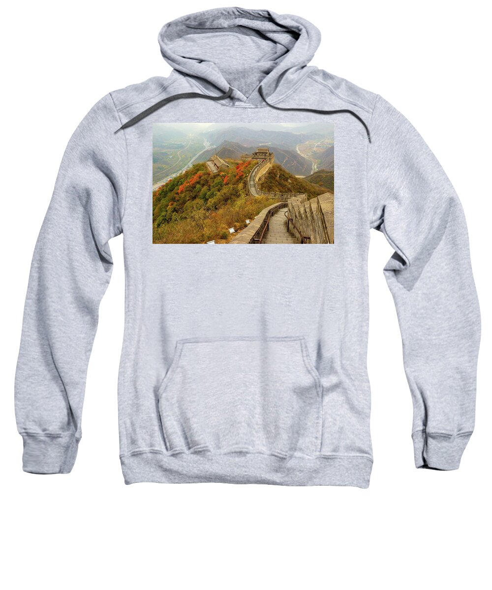 China Sweatshirt featuring the photograph Great Wall of China by Aashish Vaidya