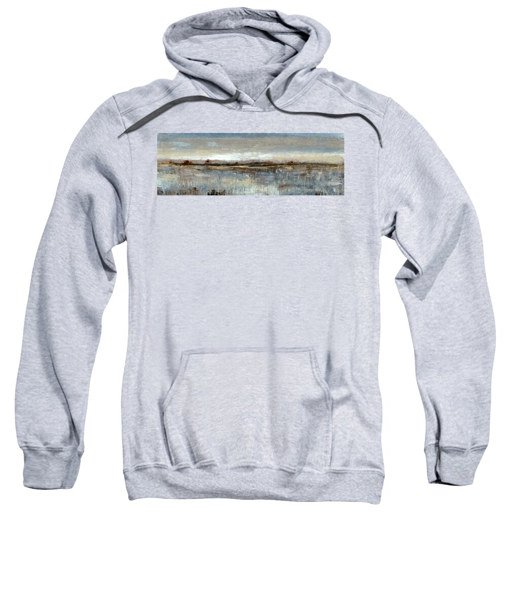 Abstract Sweatshirt featuring the painting Grey Mist II by Tim Otoole