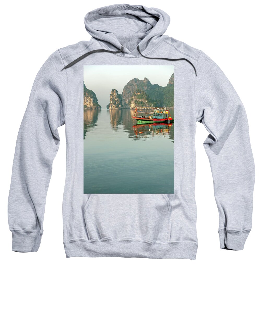 Ha Long Bay Sweatshirt featuring the photograph Ha Long Bay #6 by Gouzel -