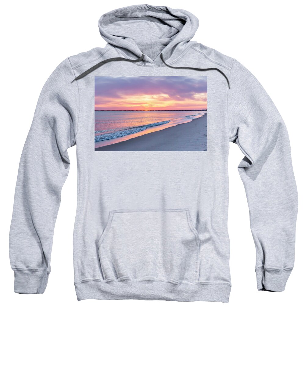 Sunrise Sweatshirt featuring the photograph Hampton Roads Sunrise by Donna Twiford