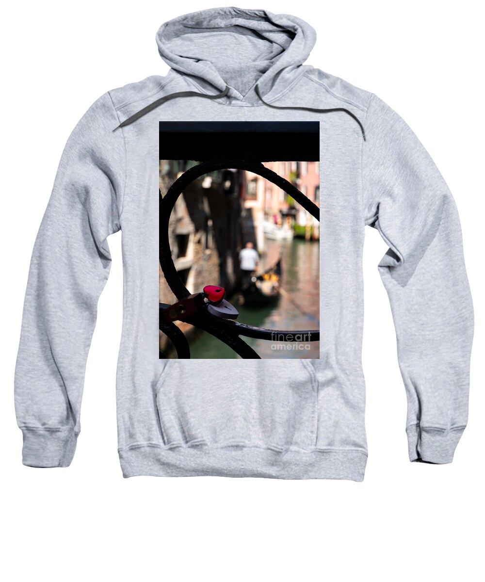 Venice Sweatshirt featuring the photograph Hearts in Venice by The P