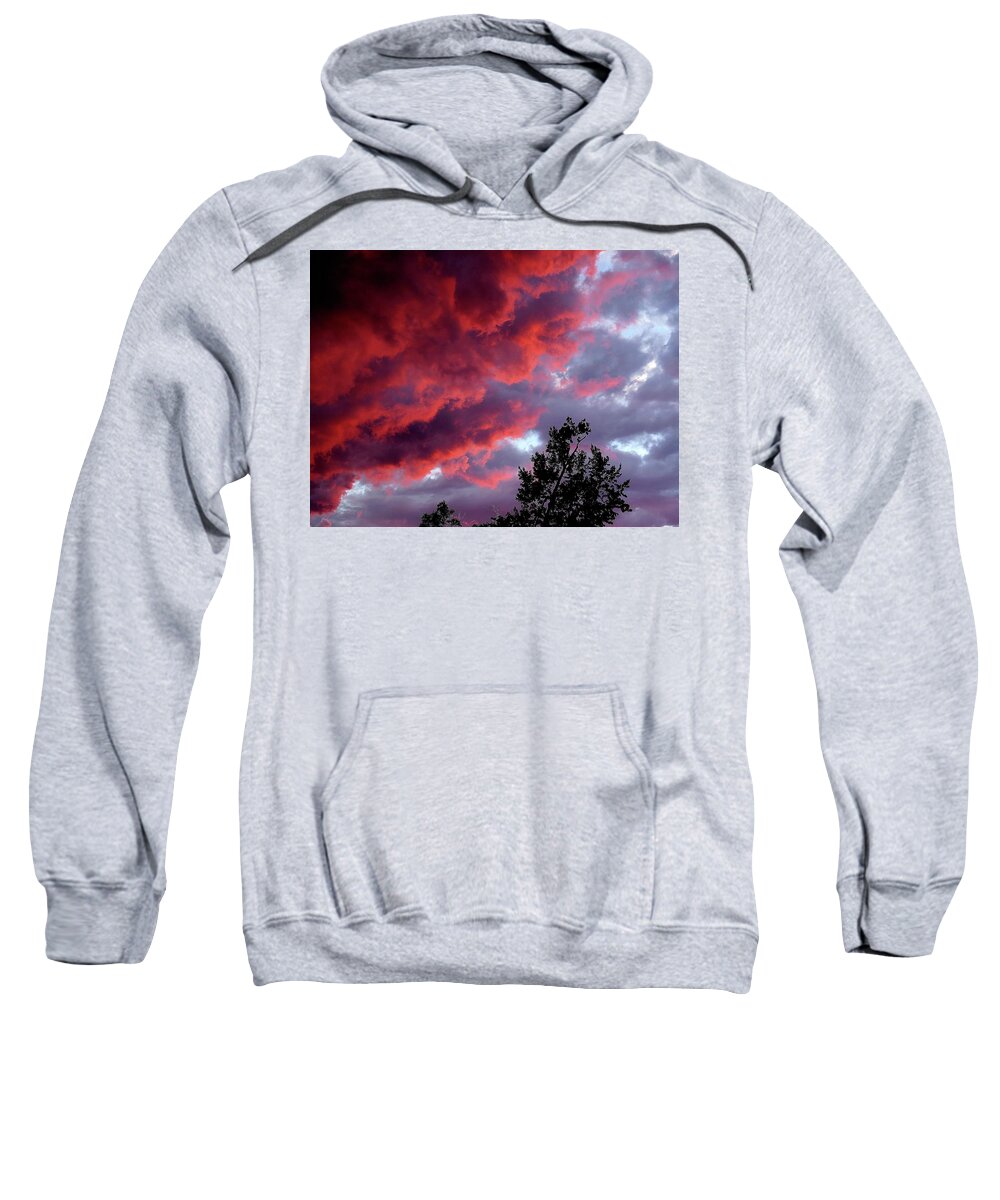 Clouds Sweatshirt featuring the photograph Heaven Erupting by Linda Stern