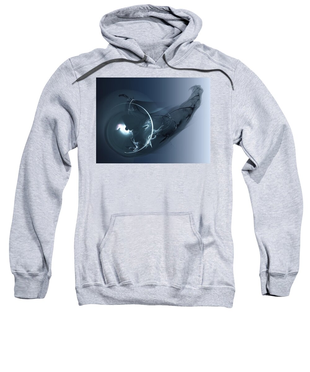 Art Sweatshirt featuring the digital art How Would You Feel by Jeff Iverson