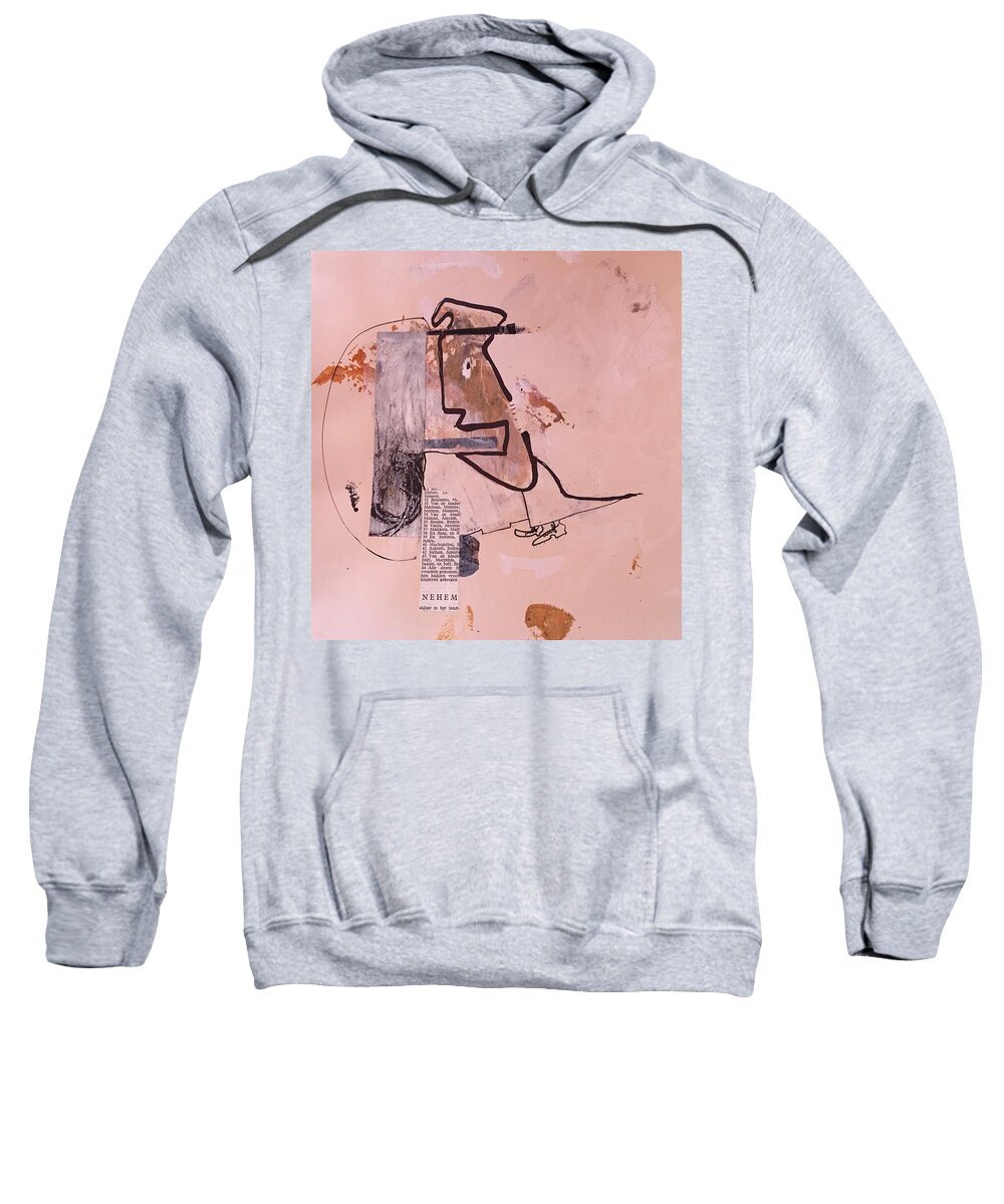 Abstract Sweatshirt featuring the painting I have More to Say by Carole Johnson