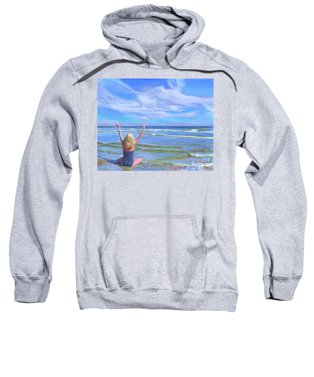 God Sweatshirt featuring the painting I See God by Candace Lovely