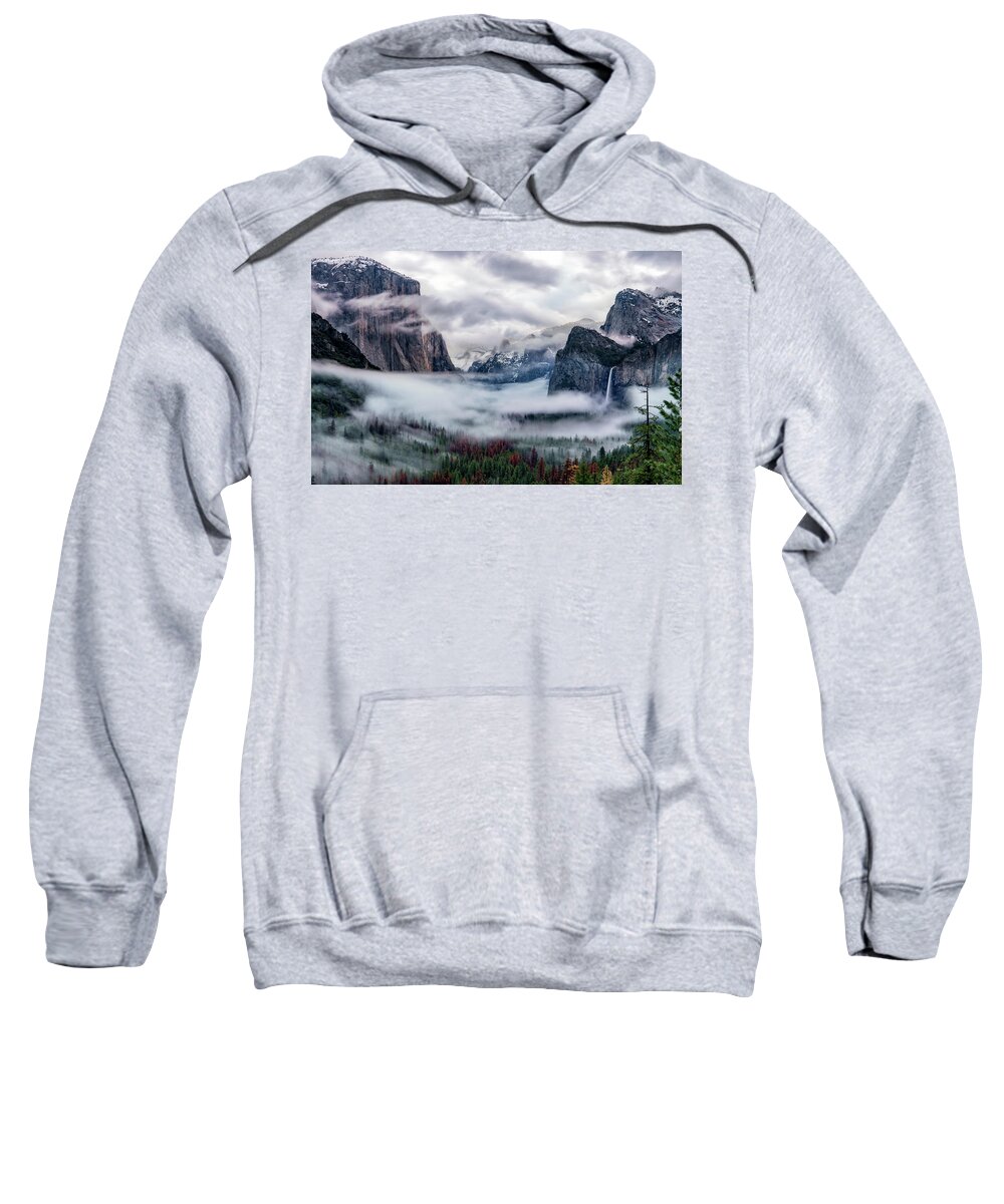 Inversion Sweatshirt featuring the photograph Inversion at Tunnel View by David Soldano