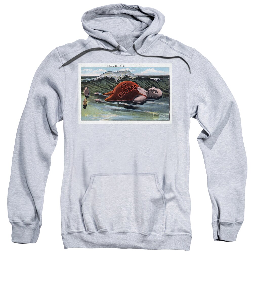 It Sweatshirt featuring the photograph It Floats - Atlantic City by Mark Miller