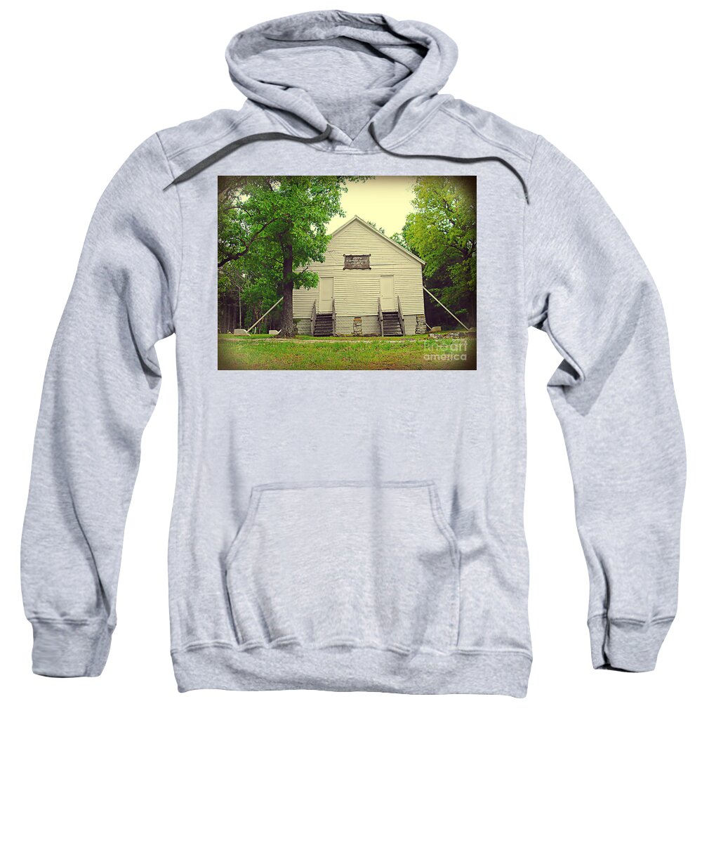Historic Sweatshirt featuring the photograph Joppa Missionary Baptist Church 1862 by Stacie Siemsen