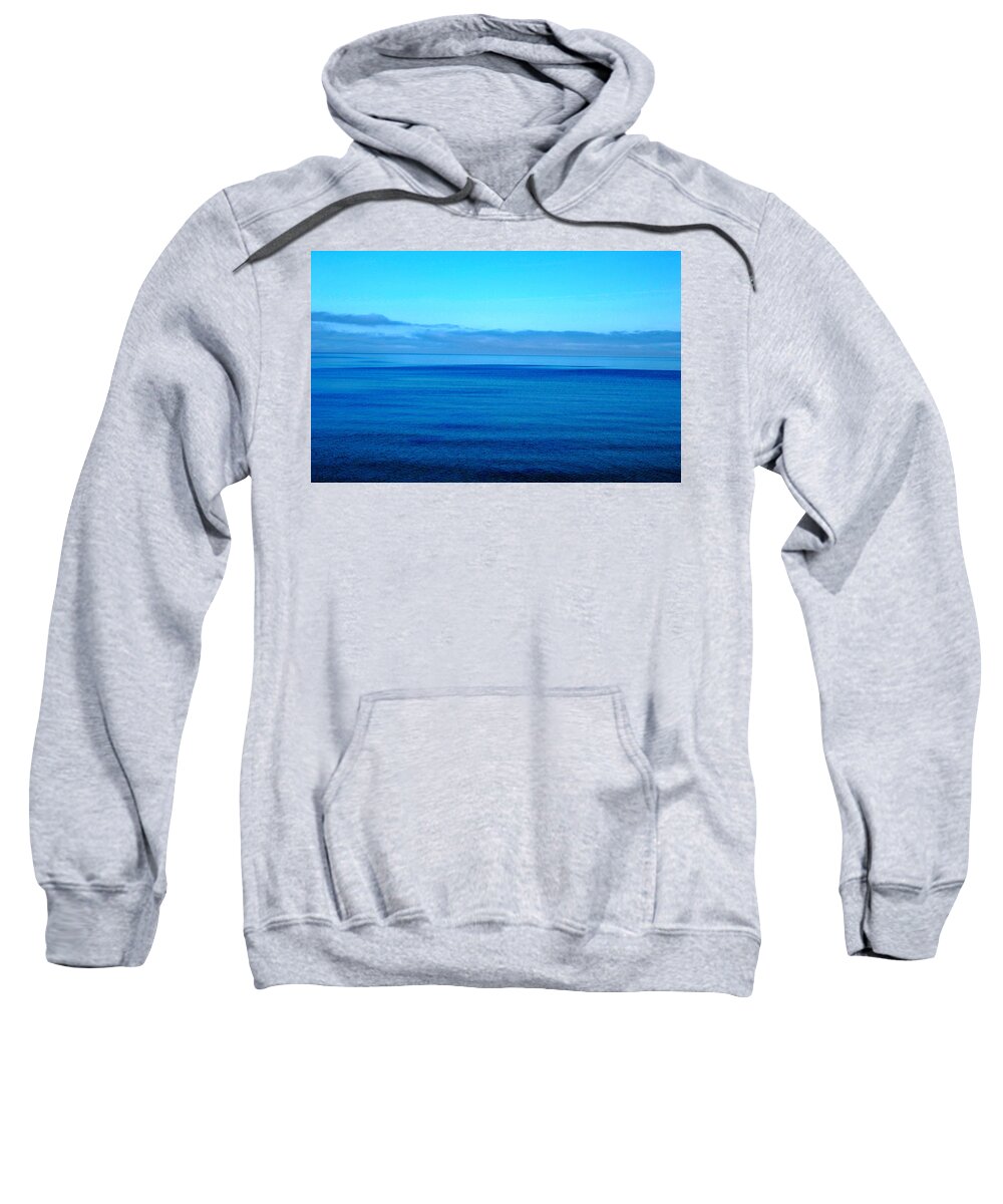 Blue Sky Sweatshirt featuring the photograph Lake Superior Blue by Tom Kelly