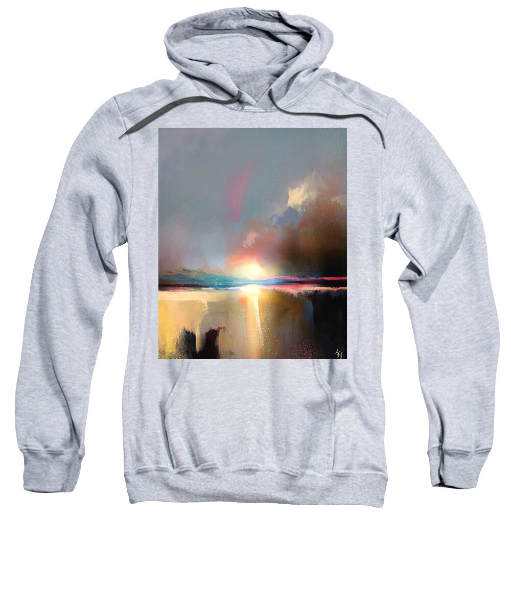 Lifestyle Sweatshirt featuring the painting Last Embrace II by Joe Gilronan