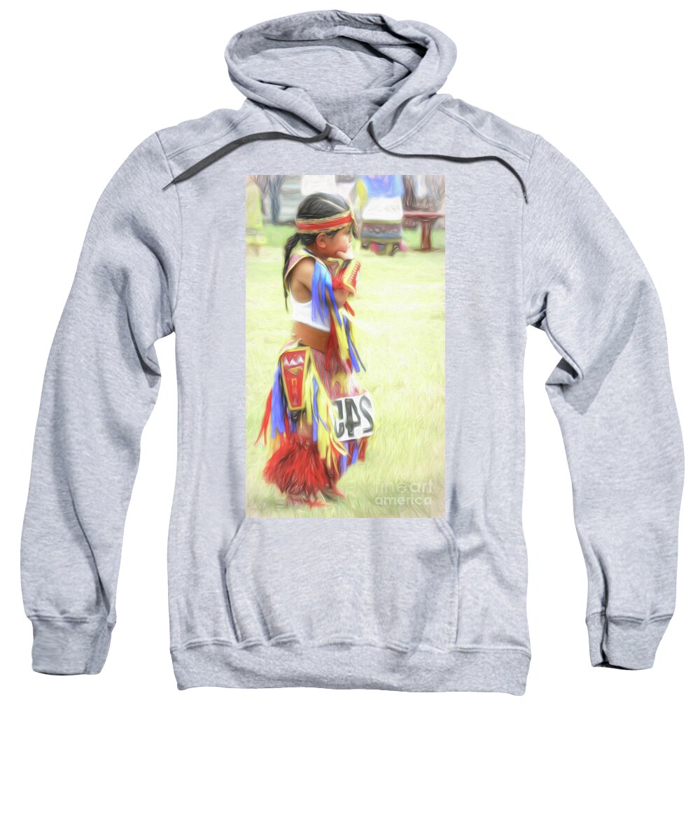 Native Americans Sweatshirt featuring the photograph Little Native American Dancer by Dyle Warren