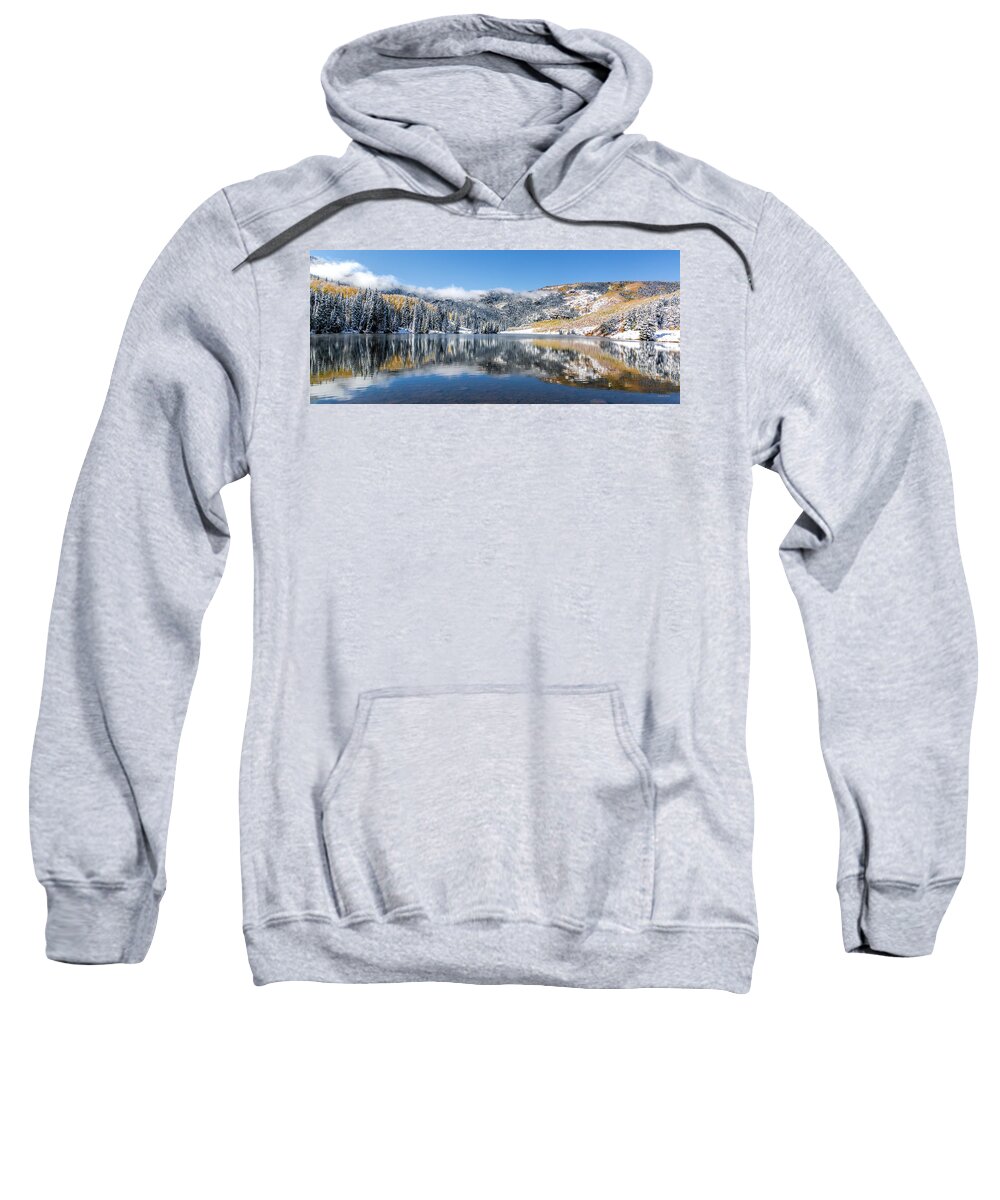 Lower Cataract Lake Sweatshirt featuring the photograph Lower Cataract Lake Special Order Pano by Stephen Johnson