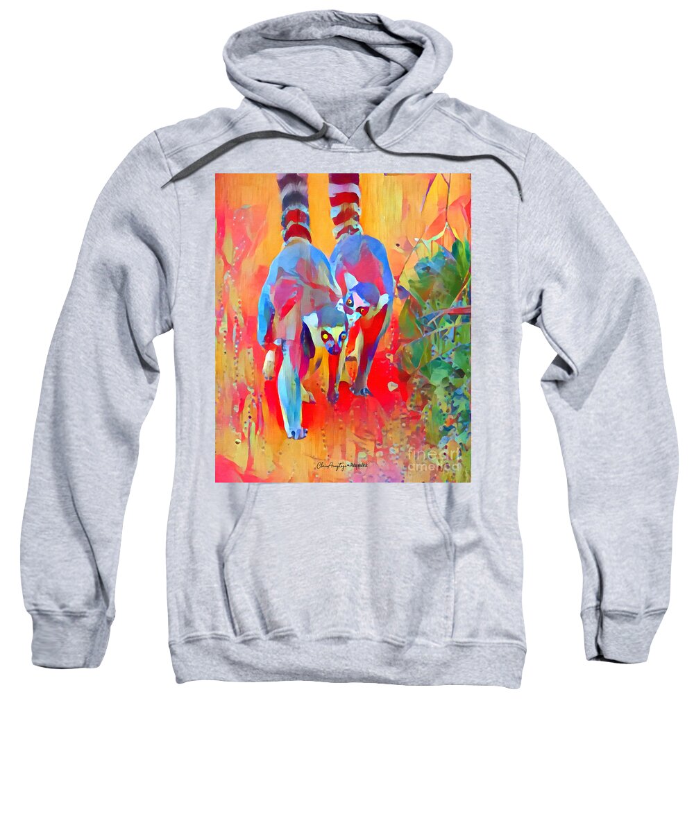 Two Sweatshirt featuring the digital art Madagascar Dreaming by Chris Armytage