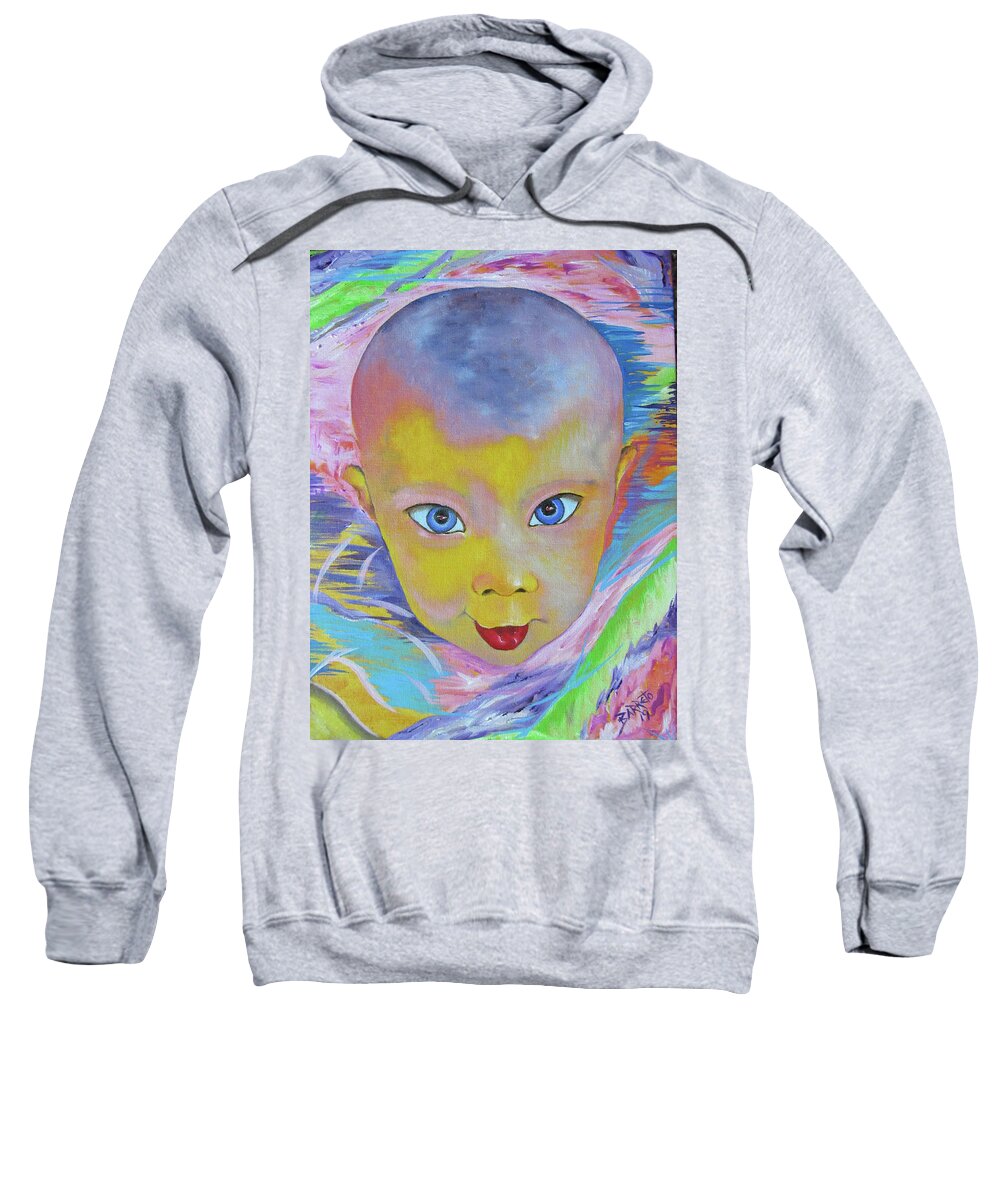 Baby Sweatshirt featuring the painting Magnolia by Gloria E Barreto-Rodriguez