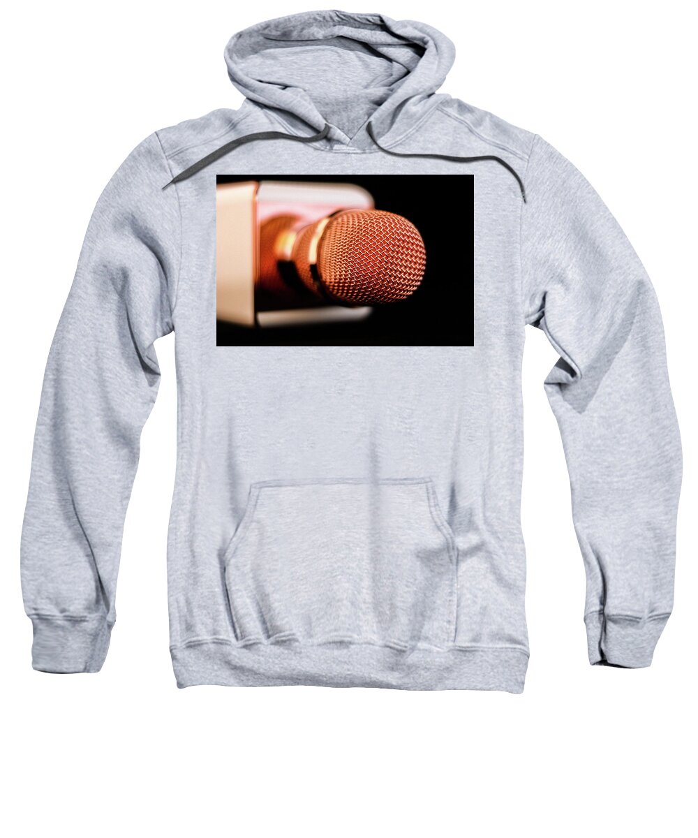 Microphone Sweatshirt featuring the photograph Microphone by Anamar Pictures