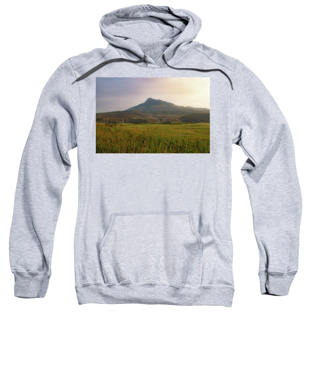 Mountain Sweatshirt featuring the photograph Mountain Sunrise by Nicole Lloyd