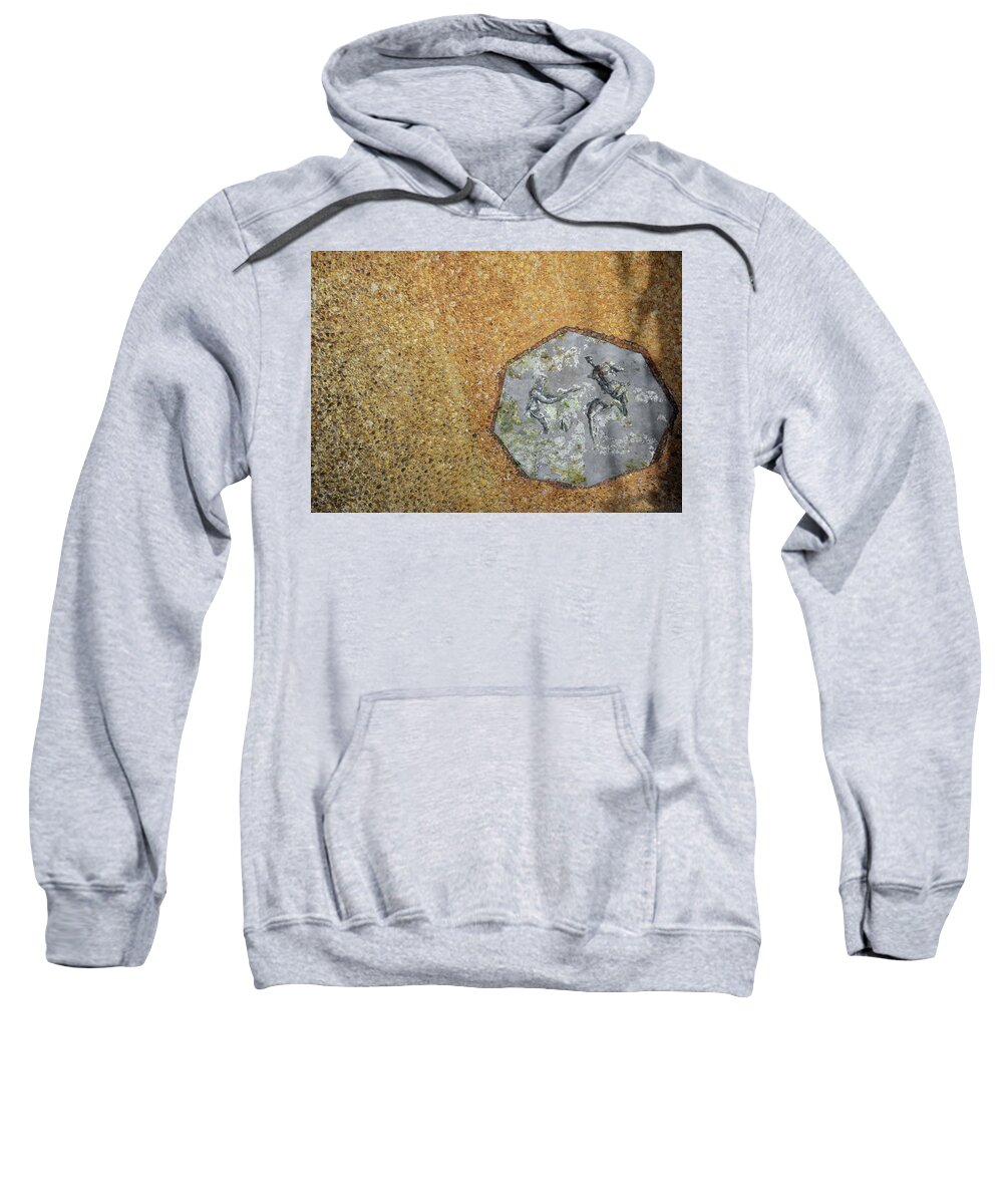 Travelpixpro Sweatshirt featuring the photograph Nero's Domus Aurea Ancient Ceiling Tile Mosaic Rome Italy by Shawn O'Brien