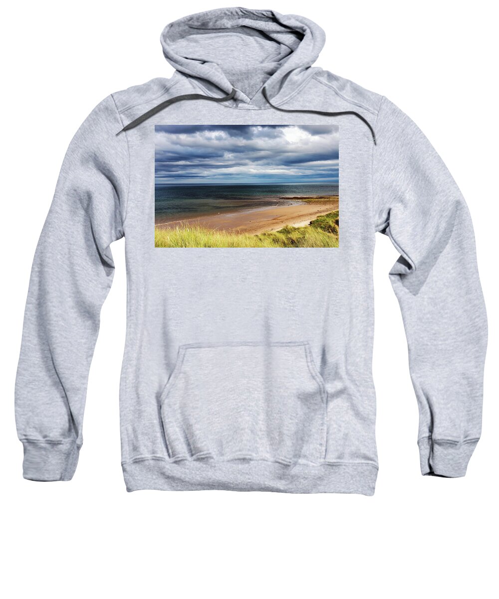 Coastline Sweatshirt featuring the photograph Northumbrian Coastline by Jeff Townsend