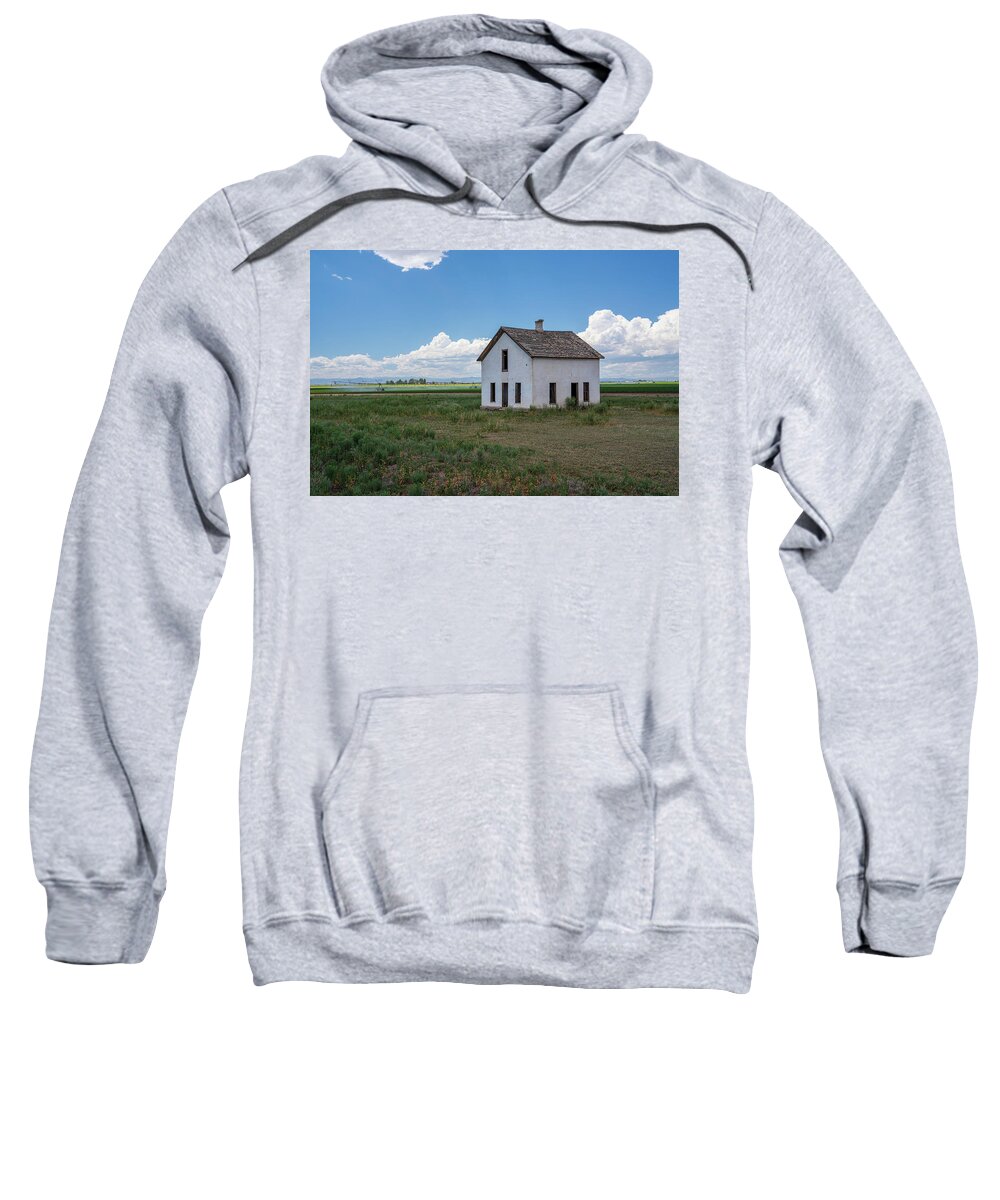 Abandoned Sweatshirt featuring the photograph Old abandoned house in farming area by Kyle Lee