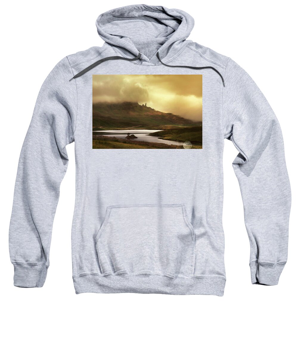 Skye Sweatshirt featuring the photograph Old man of Storr by Cybele Moon