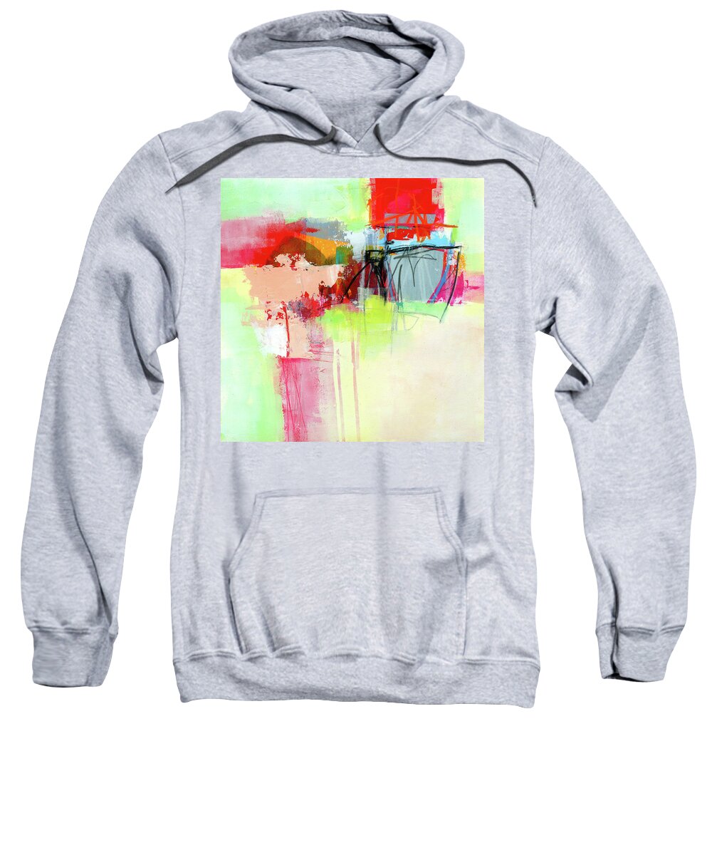 Abstract Art Sweatshirt featuring the painting One of These Days #2 by Jane Davies