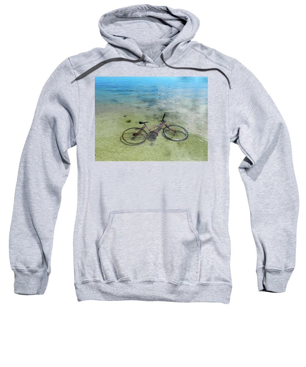 Bicycle Sweatshirt featuring the photograph Oops by Leslie Struxness