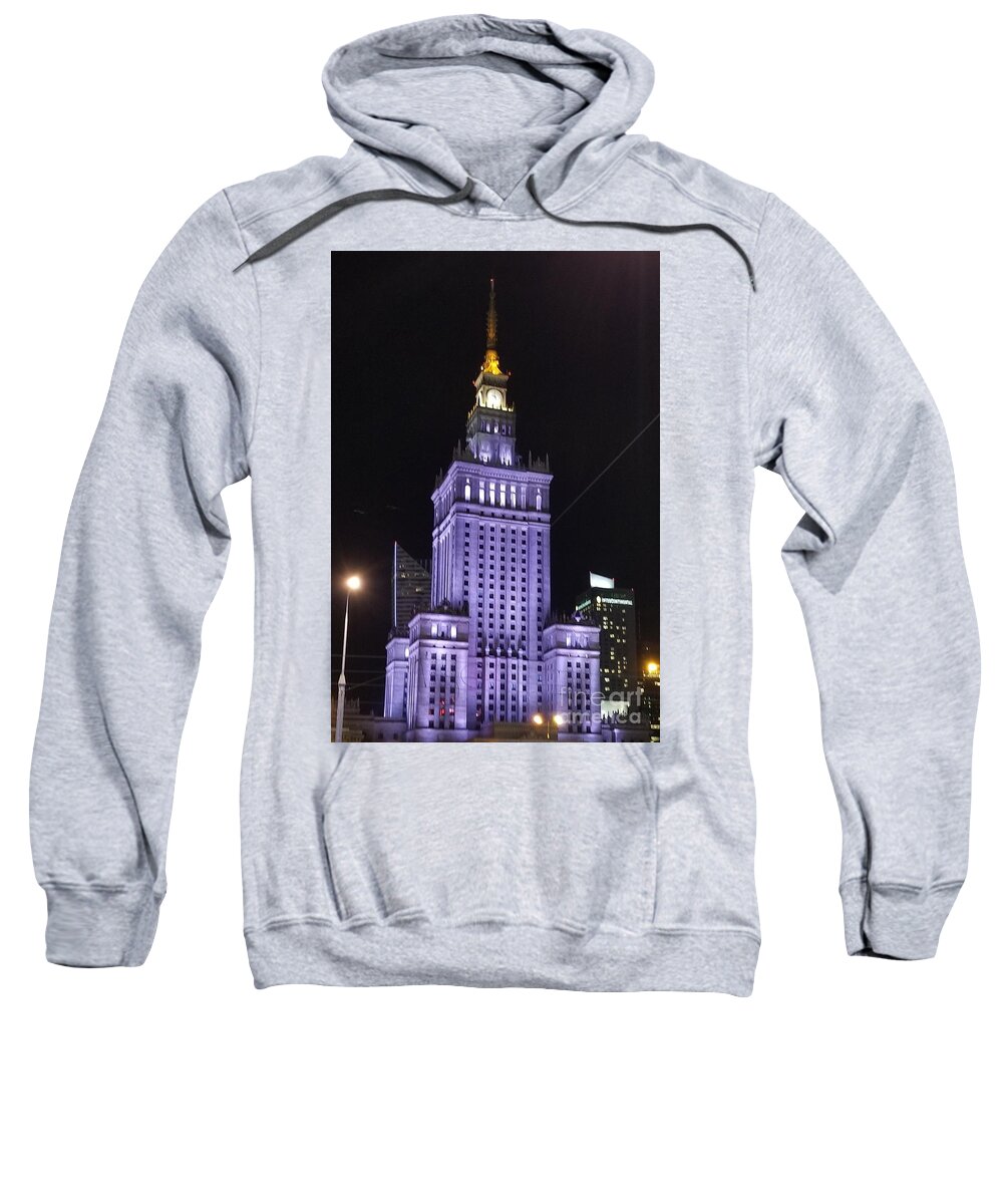 Sea Sweatshirt featuring the photograph Palace of Culture and Science by Michael Graham