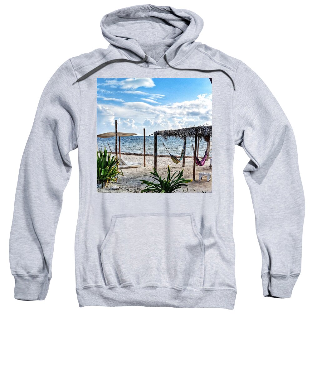 Beach Sweatshirt featuring the photograph Perfect Getaway by Portia Olaughlin