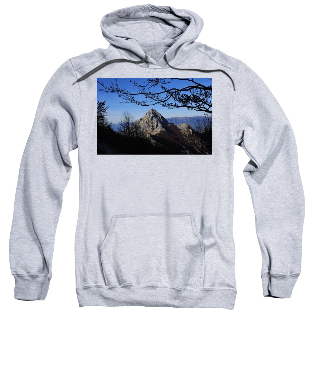 Paesaggio Sweatshirt featuring the photograph Pizzo D'uccello Alpi Apuane by Simone Lucchesi