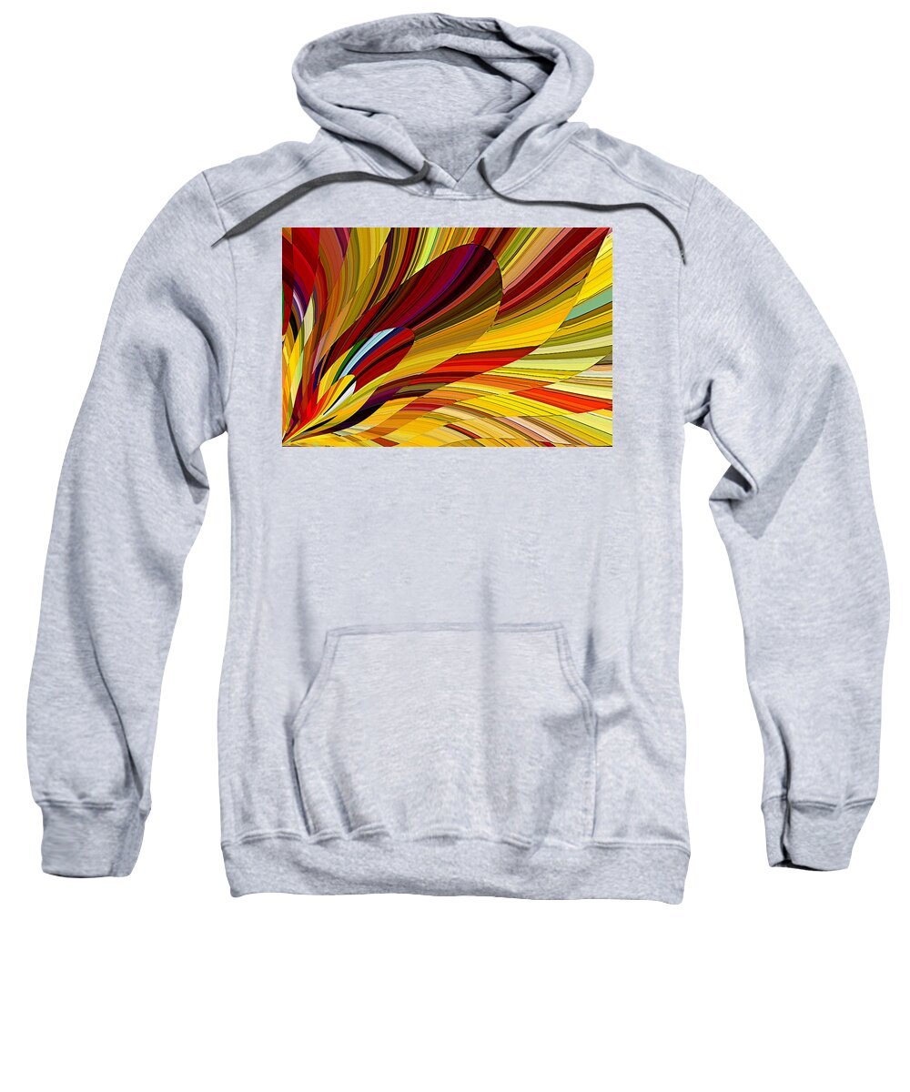 Flame Sweatshirt featuring the digital art Put your Finger to the Fire by David Manlove