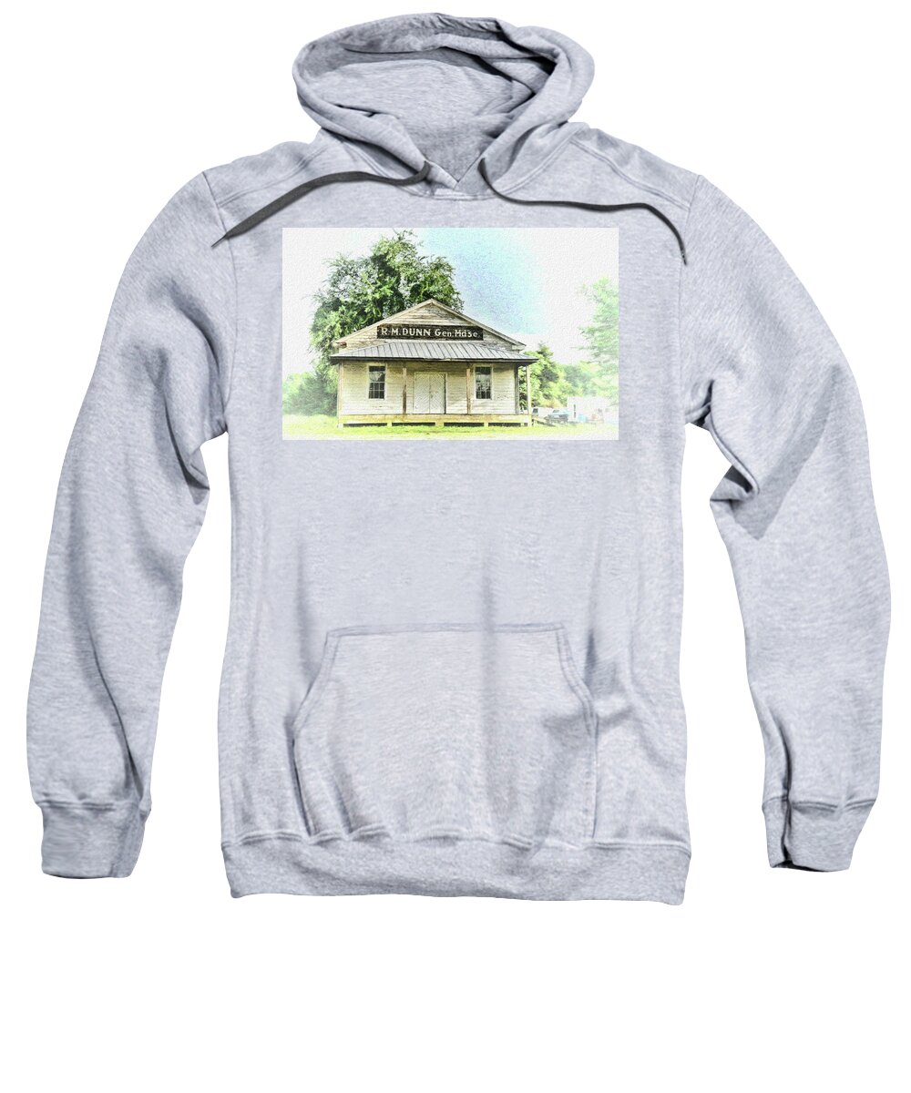 Mercantile Stores Sweatshirt featuring the photograph Quiet Reminder of Yesterday in Goochland, County Virginia by Ola Allen