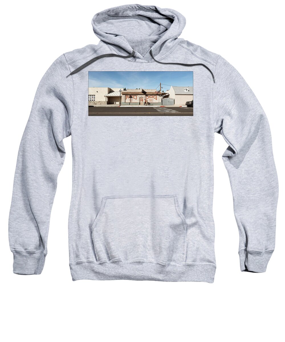 Needles Sweatshirt featuring the photograph Red Dog Saloon, Needles, CA by Andy Romanoff