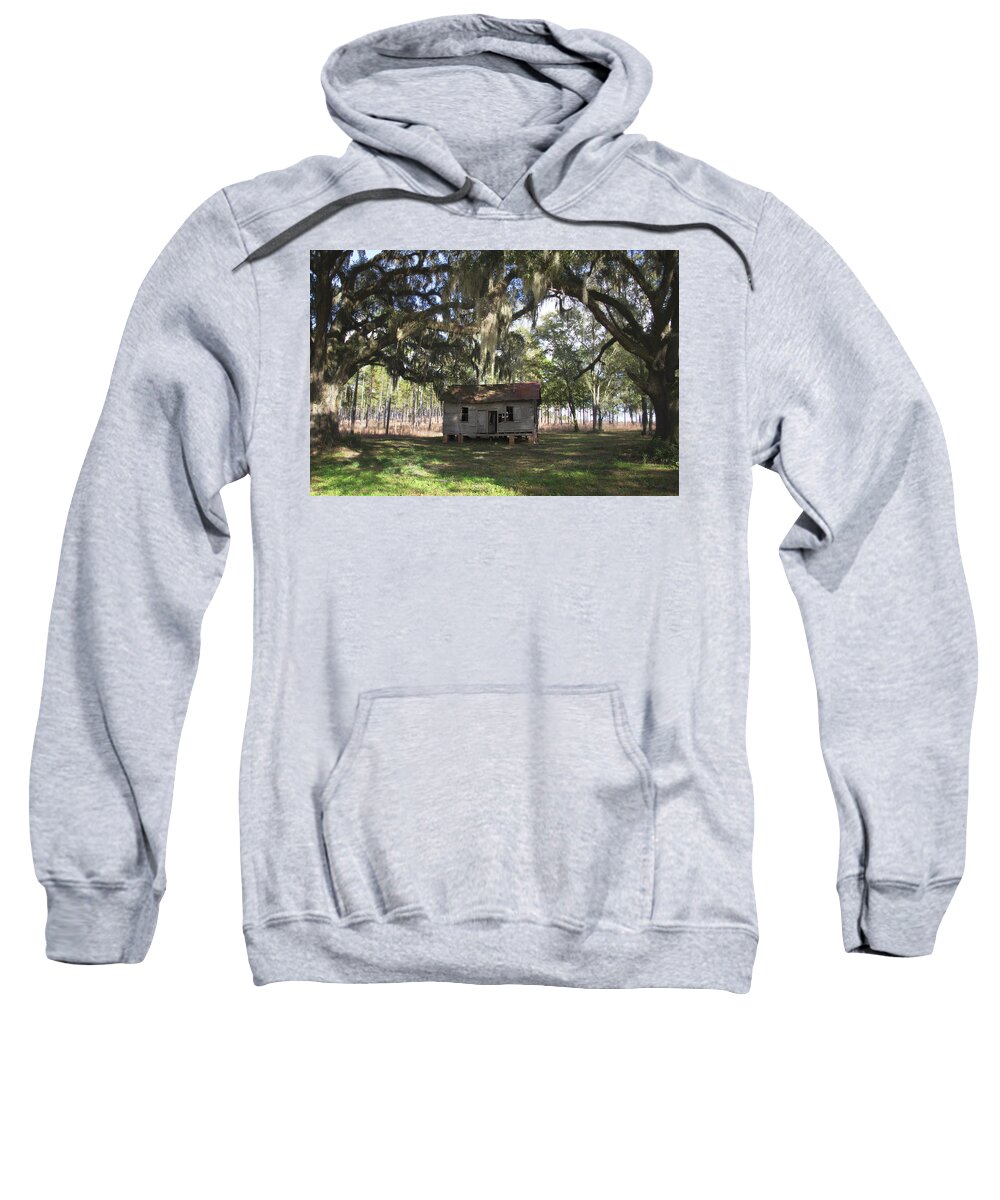 Florida Sweatshirt featuring the photograph Resting Under the Big Shade Trees by Kelly Gomez