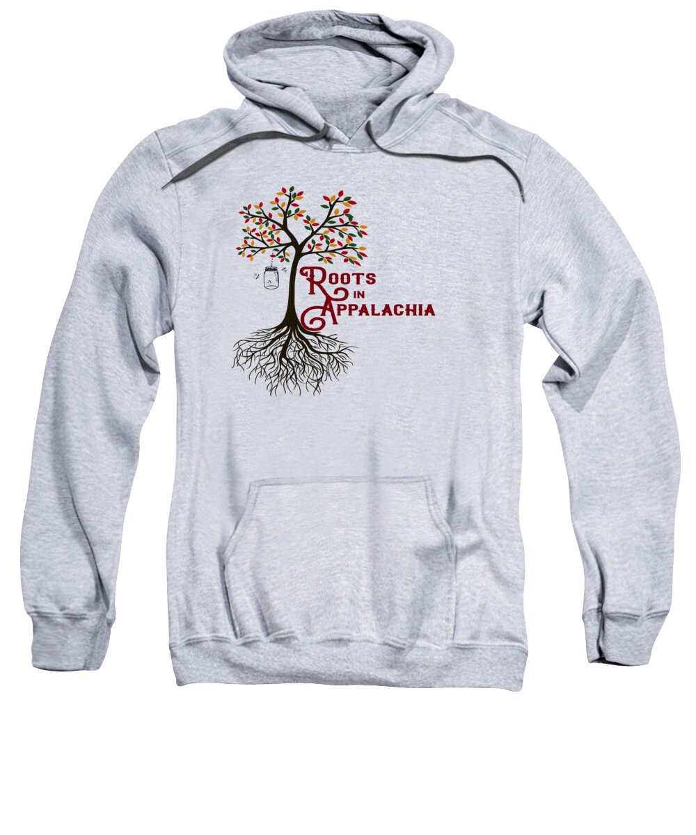 Roots In Appalachia Sweatshirt featuring the digital art Roots in Appalachia Lightning Bugs by Heather Applegate
