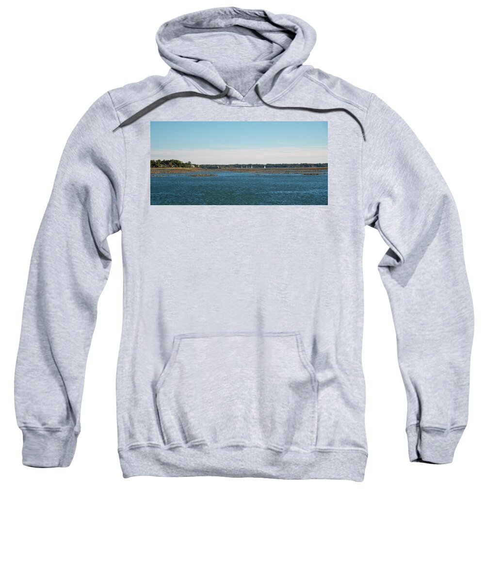 Sailing Sweatshirt featuring the photograph Sailing Off Windmill Harbor by Dennis Schmidt