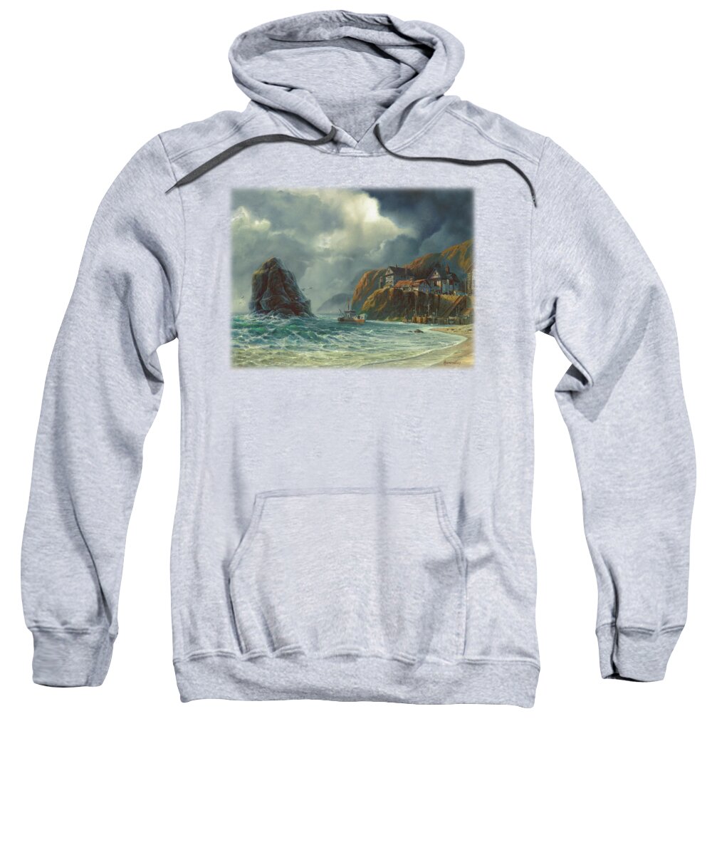 Michael Humphries Sweatshirt featuring the painting Sanctuary by Michael Humphries