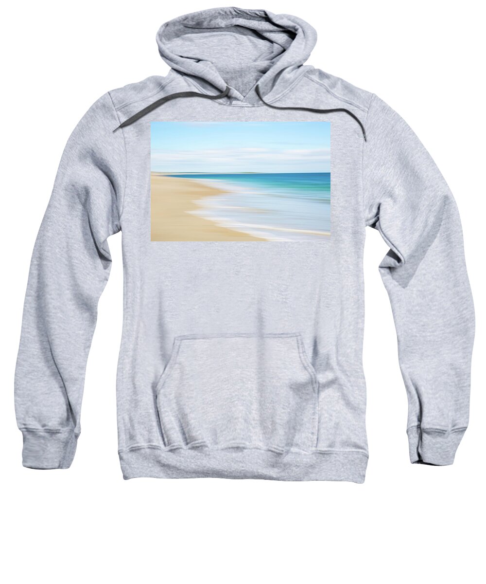 Scituate Sweatshirt featuring the photograph Sand Hills Summer Morning by Ann-Marie Rollo