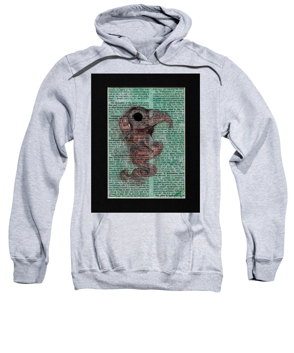 Watercolor Sweatshirt featuring the painting Sea Raven by Misty Morehead
