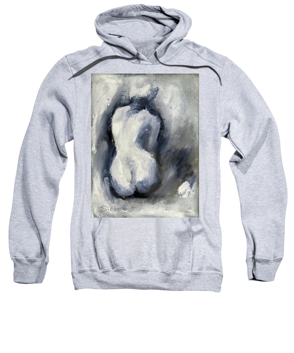 Nudes Sweatshirt featuring the painting Shades of Light i by Sharon Sieben