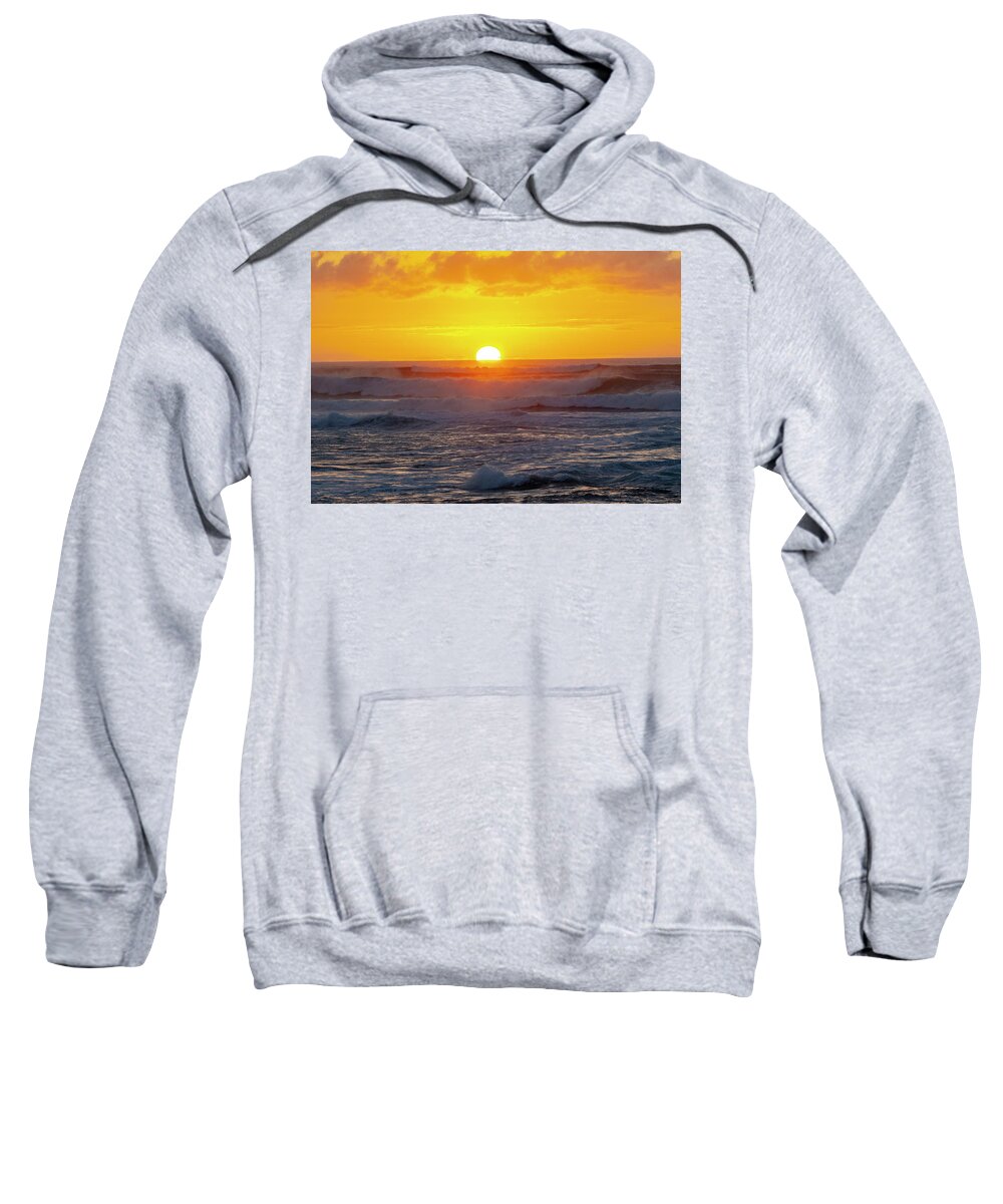 Oahu Sweatshirt featuring the photograph Sinking Sun by Anthony Jones