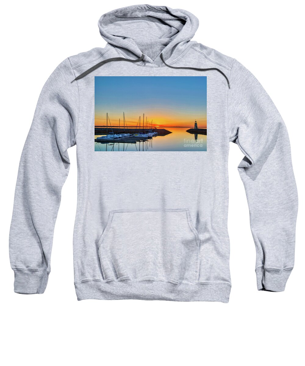 Reflections Sweatshirt featuring the photograph Sleeping yachts by Paul Quinn
