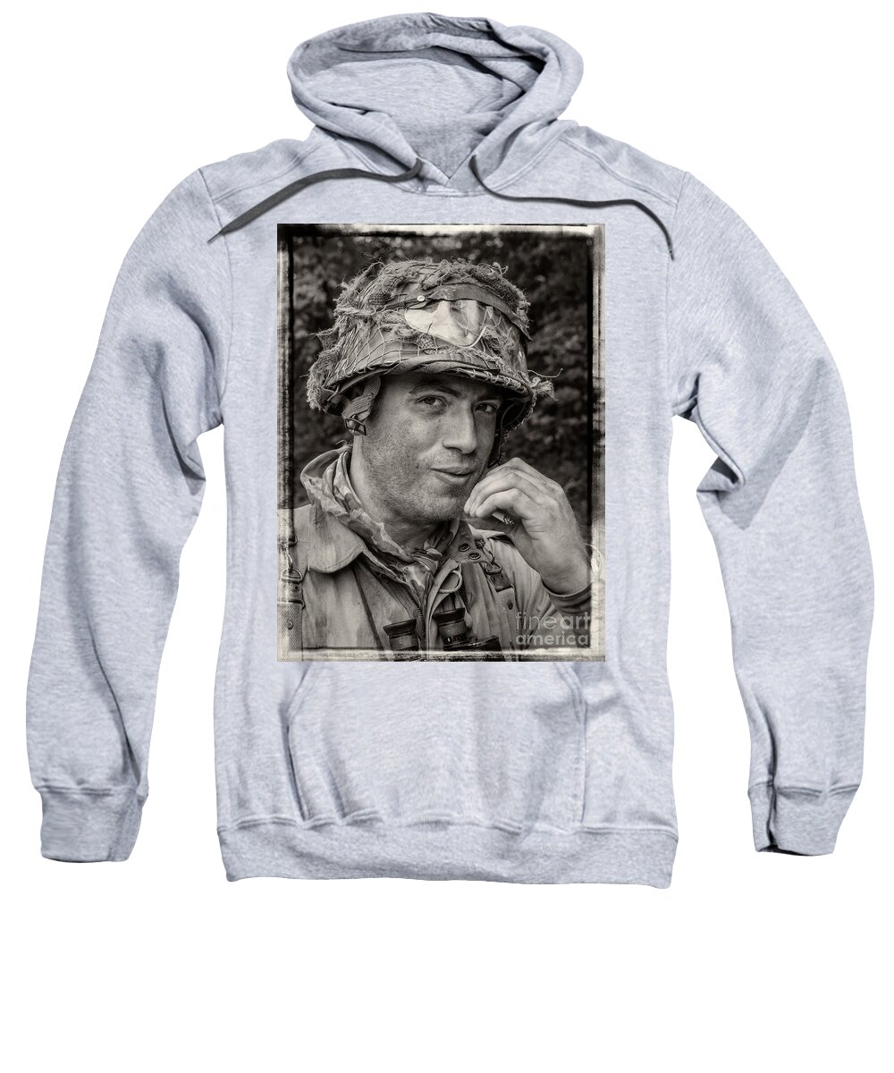 Portait Sweatshirt featuring the photograph Soldier by Bernd Laeschke