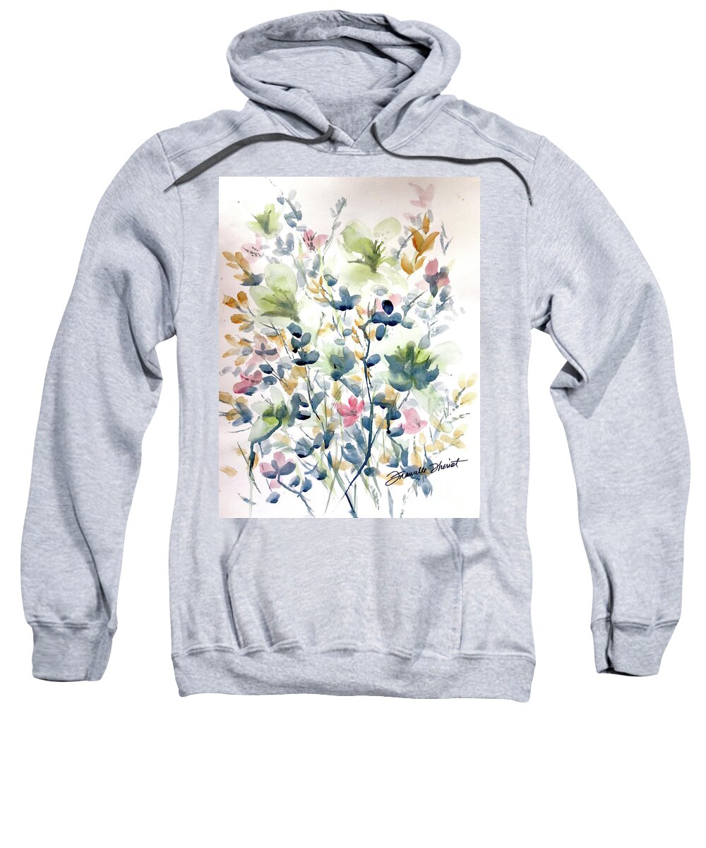 Elegant Sweatshirt featuring the painting Spring Show by Francelle Theriot
