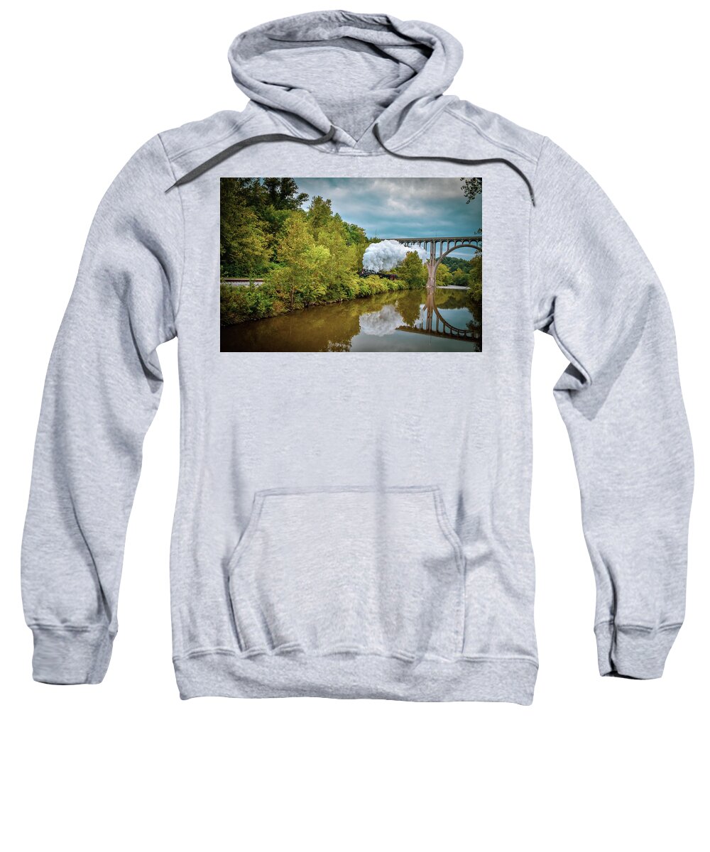Train Sweatshirt featuring the photograph Steam Engine 765 by Michelle Wittensoldner