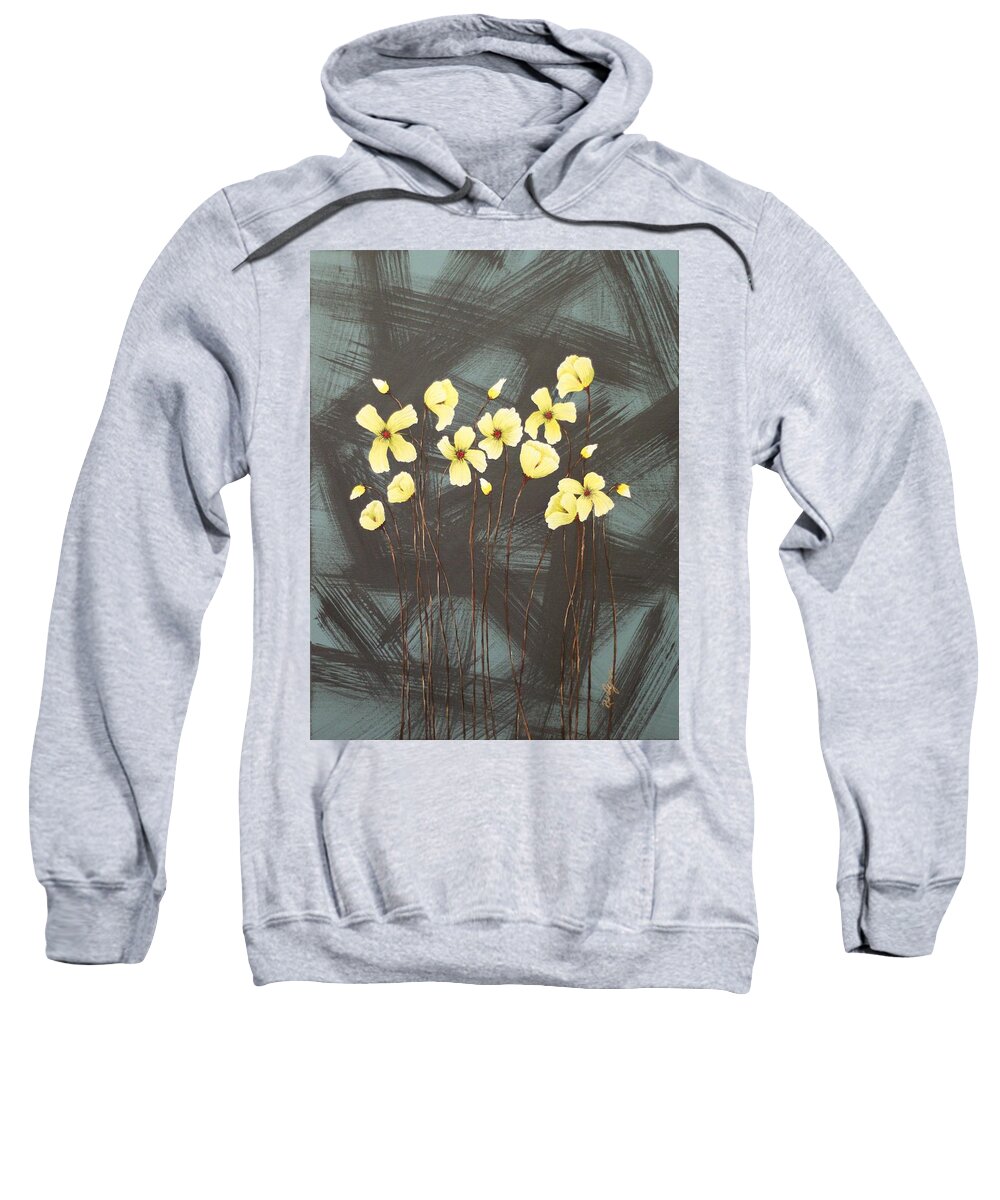 Poppies Sweatshirt featuring the painting Sunkissed by Berlynn