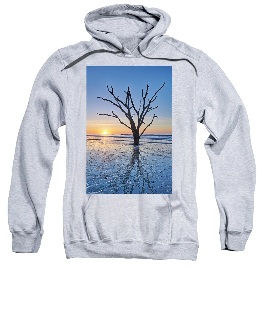 Nature Sweatshirt featuring the photograph Sunrise at Botany Bay by Jon Glaser