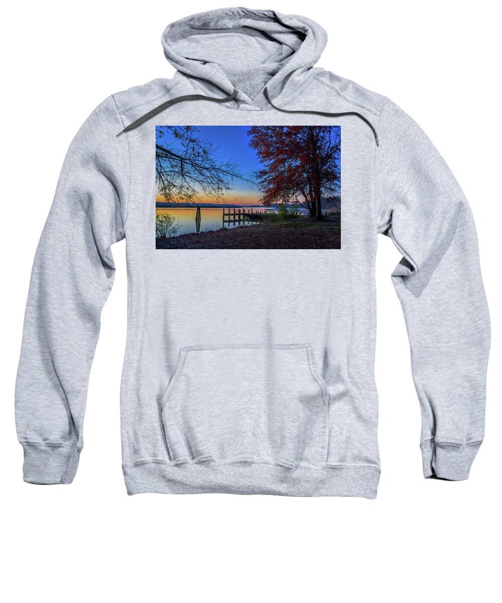 Sunrise Sweatshirt featuring the photograph Sunrise on the Patuxent by Cindy Lark Hartman